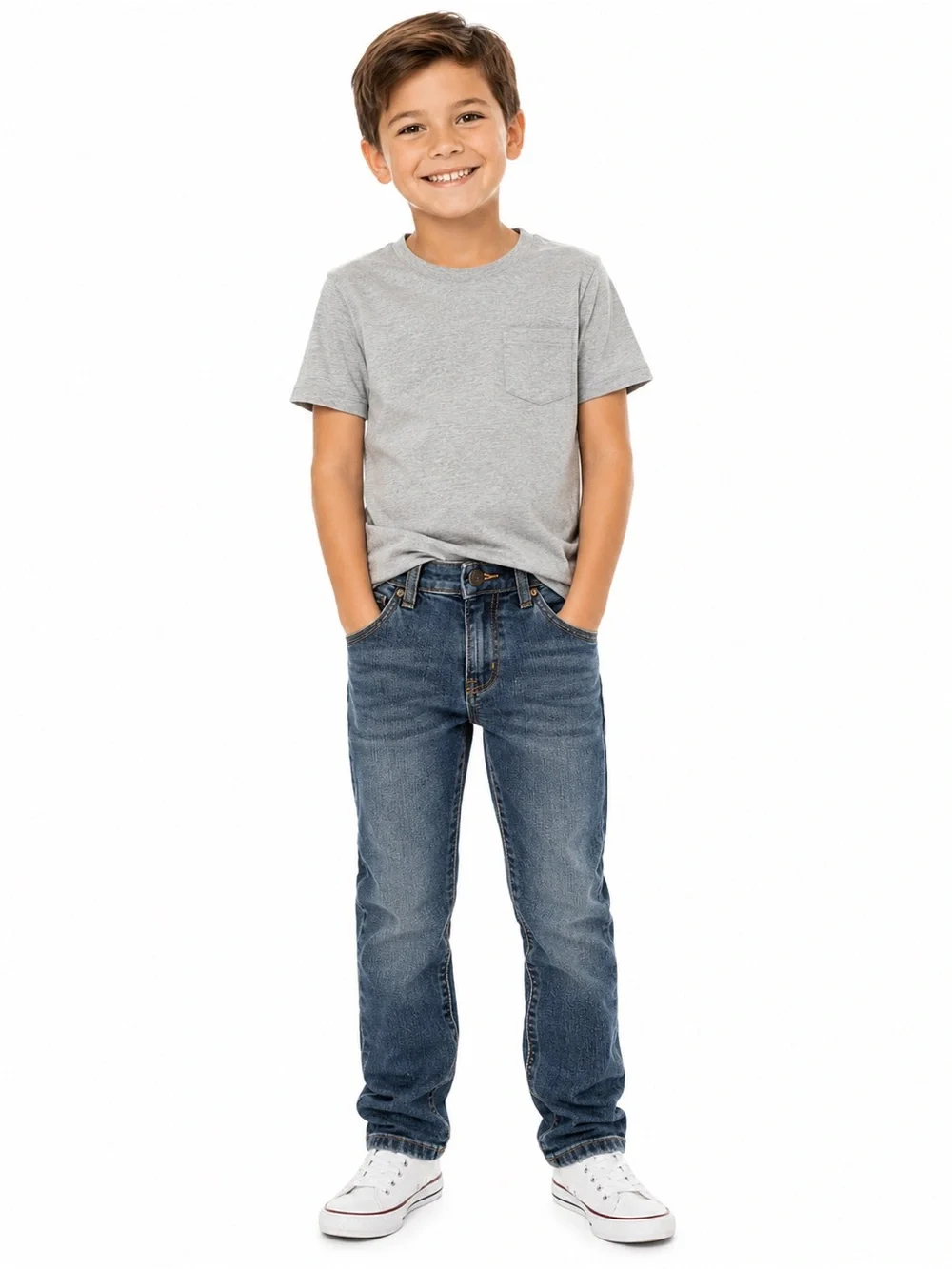 Old Navy boys jeans with adjustable waist size 7 - 0881